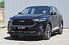 Защита переднего бампера d57+d42 двойная черная Haval F7 / Haval F7x, фото 2