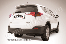 Уголки d57 черные Toyota RAV-4 (2013)