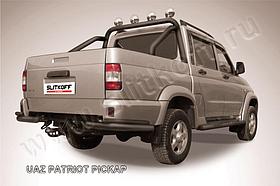 Уголки d76+d42 двойные черные UAZ Pickup (2007)