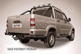 Уголки d57+d42 двойные черные UAZ Pickup (2007)