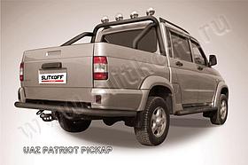 Защита заднего бампера d76 черная UAZ Pickup (2007)