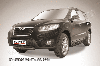 Защита переднего бампера d57 короткая черная Hyundai Santa Fe (2010), фото 2