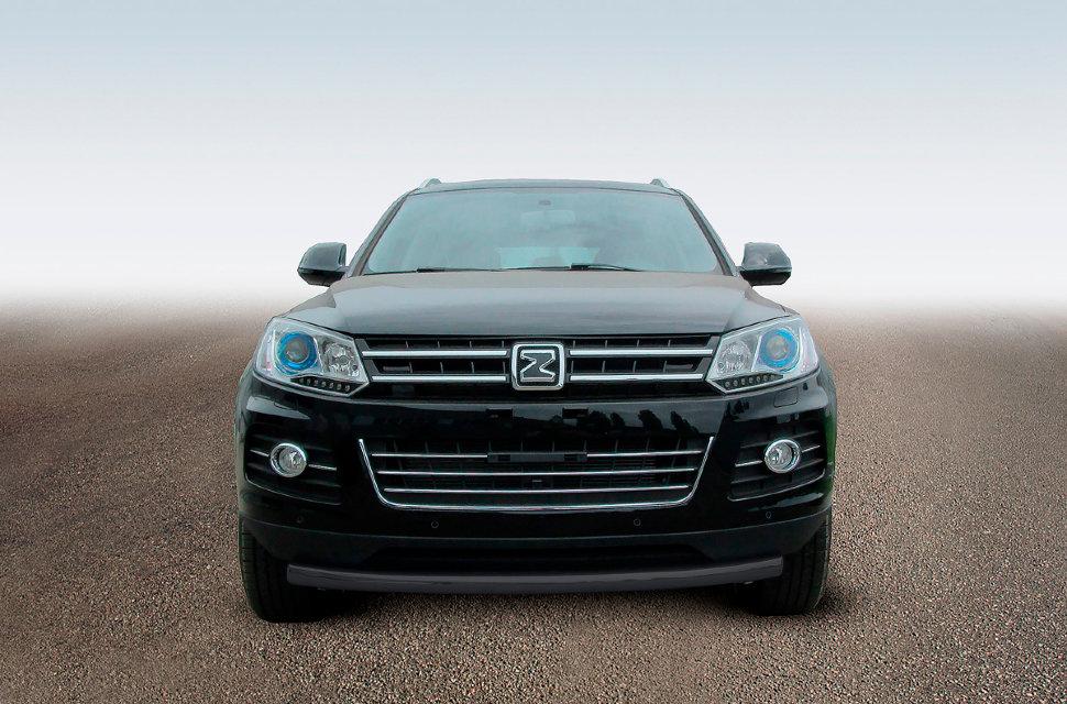 Защита переднего бампера d57 радиусная Zotye T600