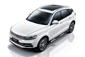 Защита порогов d76 с проступями серебристая Zotye Coupa