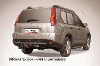 Защита заднего бампера d57 черная Nissan X-Trail (2011) Рестайлинг