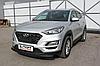 Защита переднего бампера d57+d42 двойная черная Hyundai Tucson (2018) Turbo, фото 2