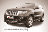 Защита переднего бампера d76 радиусная черная JEEP Grand Cherokee (2011), фото 2