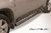 Защита порогов d57 труба черная Nissan X-TRAIL (2007), фото 2