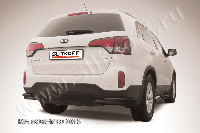 Уголки d57+d42 двойные черные KIA Sorento (2013)