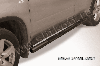 Защита порогов d76 с проступями черная Nissan X-TRAIL (2007), фото 2