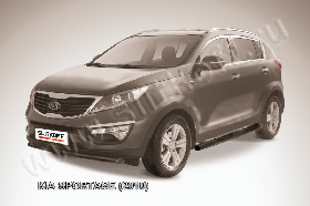 Защита переднего бампера d57 черная KIA Sportage (2010)