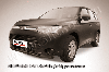 Защита переднего бампера d57 "волна" черная Mitsubishi Outlander (2014), фото 2