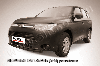 Защита переднего бампера d57 короткая черная Mitsubishi Outlander (2014), фото 2