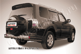 Уголки d76+d42 двойные черные Mitsubishi Pajero IV