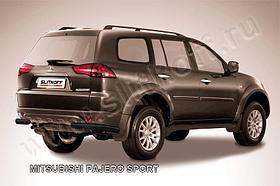 Уголки d57 черные Mitsubishi Pajero Sport (до 2010)