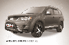 Кенгурятник d76 низкий черный Mitsubishi Outlander XL (до 2010), фото 2