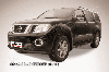 Защита переднего бампера d76 черная Nissan Pathfinder (2011), фото 2