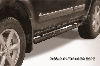 Защита порогов d76 с проступями черная Nissan Pathfinder (2011), фото 2