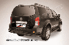 Защита заднего бампера d76+d42 двойная черная Nissan Pathfinder (2011), фото 2