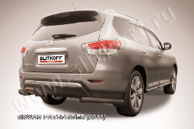 Уголки d76 черные Nissan Pathfinder (2014)