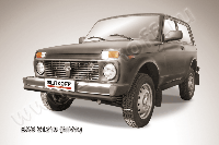 Защита переднего бампера d57 черная Lada 4x4 (ВАЗ 21213 NIVA)