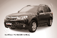 Кенгурятник d76 низкий "рама" черный Subaru Forester