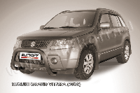 Кенгурятник d76 низкий черный Suzuki Grand Vitara (2005)