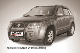 Кенгурятник d57 высокий черный Suzuki Grand Vitara (2005)