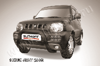 Кенгурятник d76 низкий черный Suzuki Jimny