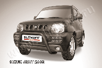 Кенгурятник d57 низкий черный Suzuki Jimny