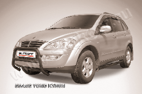 Кенгурятник низкий d57 черны Ssang Yong KYRON