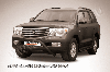 Кенгурятник d76 низкий широкий с перемычкой черный Toyota Land Cruiser 200 (2007), фото 2