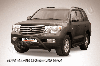 Кенгурятник d76 низкий широкий "мини" черный Toyota Land Cruiser 200 (2007), фото 2