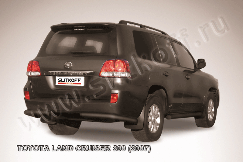 Уголки d76 черные Toyota Land Cruiser 200 (2007)