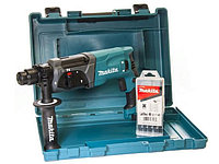 Перфоратор MAKITA HR 2470 X15 в чем. + набор буров (780 Вт, 2.7 Дж, 3 реж., патрон SDS-plus, вес 2.6