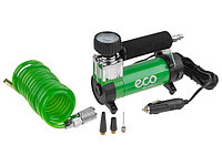 Компрессор автомобильный ECO AE-016-1 (12 В, 150 Вт, 40 л/мин, 10 бар (манометр 7 бар), съемный спир