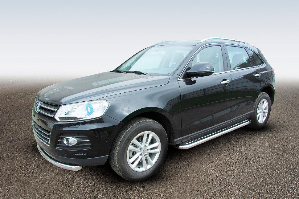 Защита порогов d57 с листом Zotye T600