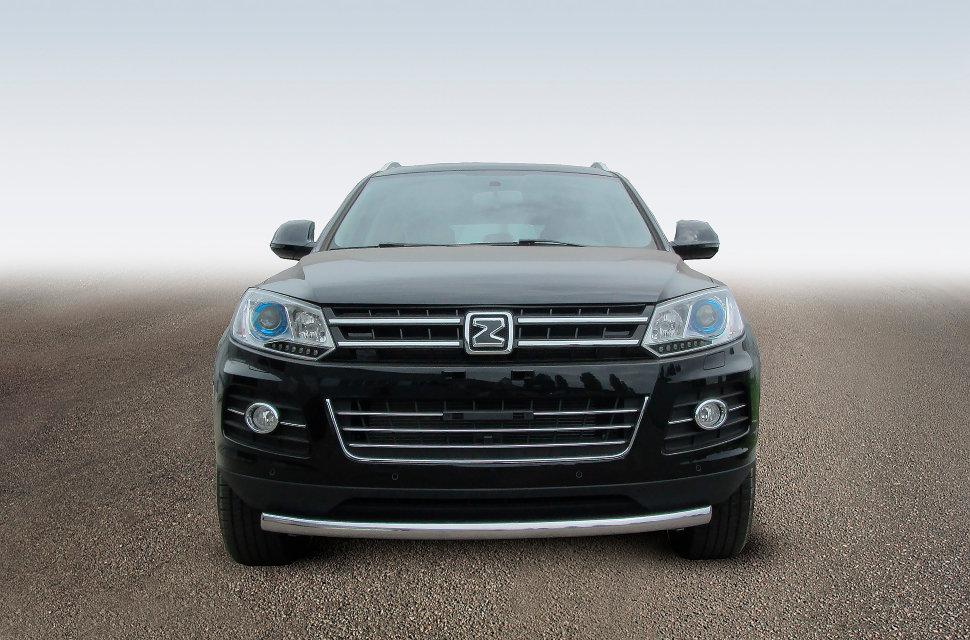 Защита переднего бампера d57 радиусная Zotye T600