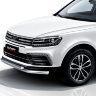 Защита переднего бампера d57+d57 Zotye Coupa, фото 6