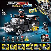 Конструктор Грузовик спецназа, SWAT, 454 дет., 100047, аналог LEGO City
