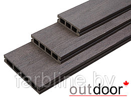 Террасная доска ДПК Outdoor разноширокая 3D STORM BROWN Комплект