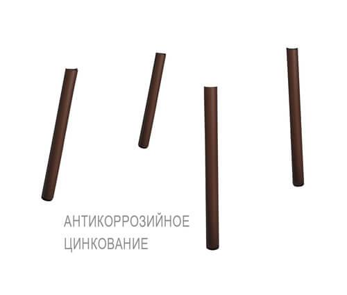 Каркас стула Sheffilton SHT-S424 (коричневый муар (цинк))