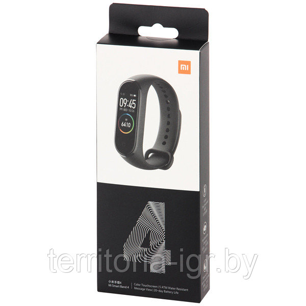 Фитнес-трекер Mi Smart Band 4 MGW4057RU Global черный Xiaomi (RU) - фото 1 - id-p131438357