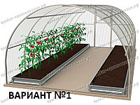 Комплект оцинкованных грядок для теплицы 8*3 метра. Вариант №1