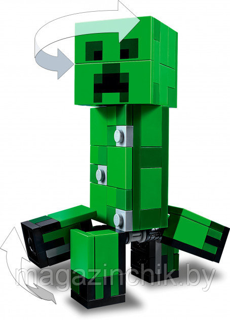 Конструктор Большие фигурки Minecraft, Крипер и Оцелот Lari 11474, аналог Лего 21156 - фото 4 - id-p131616590