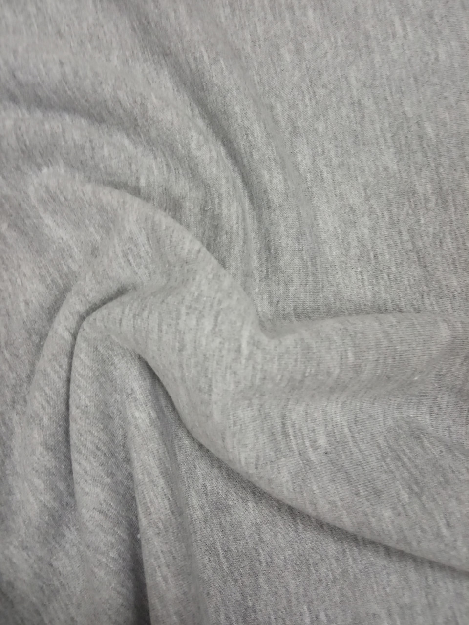 Ткань трикотажная Футер с лайкрой светло-серый меланж - фото 1 - id-p131297832
