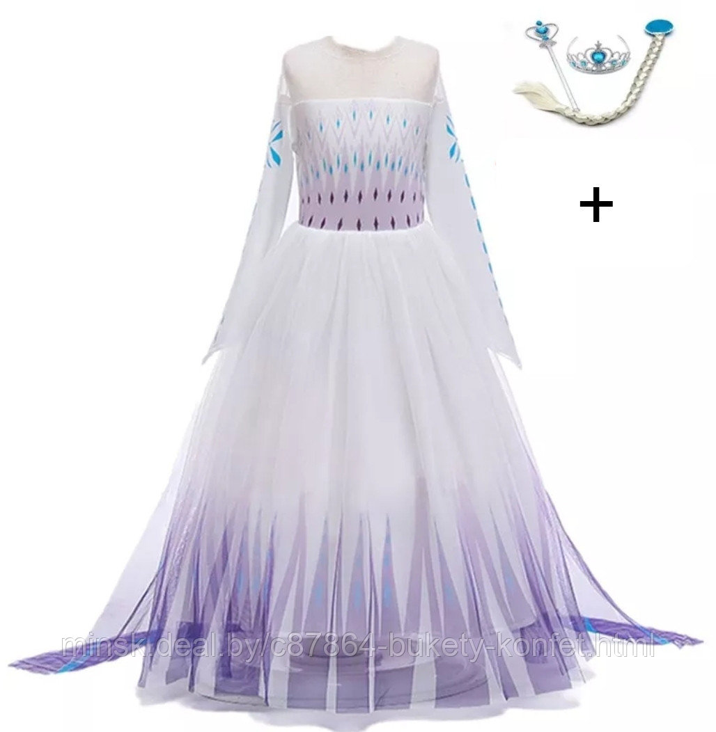 Платье Эльзы + 3 аксессуара (Frozen II) ( №9)