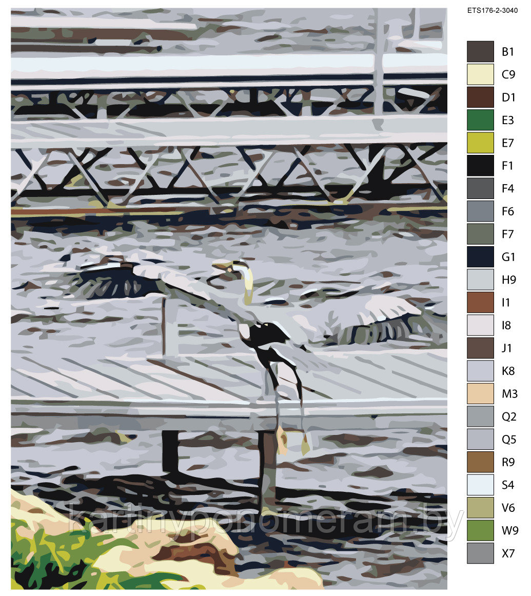 Картина по номерам, 30 x 40, ETS176-2-3040