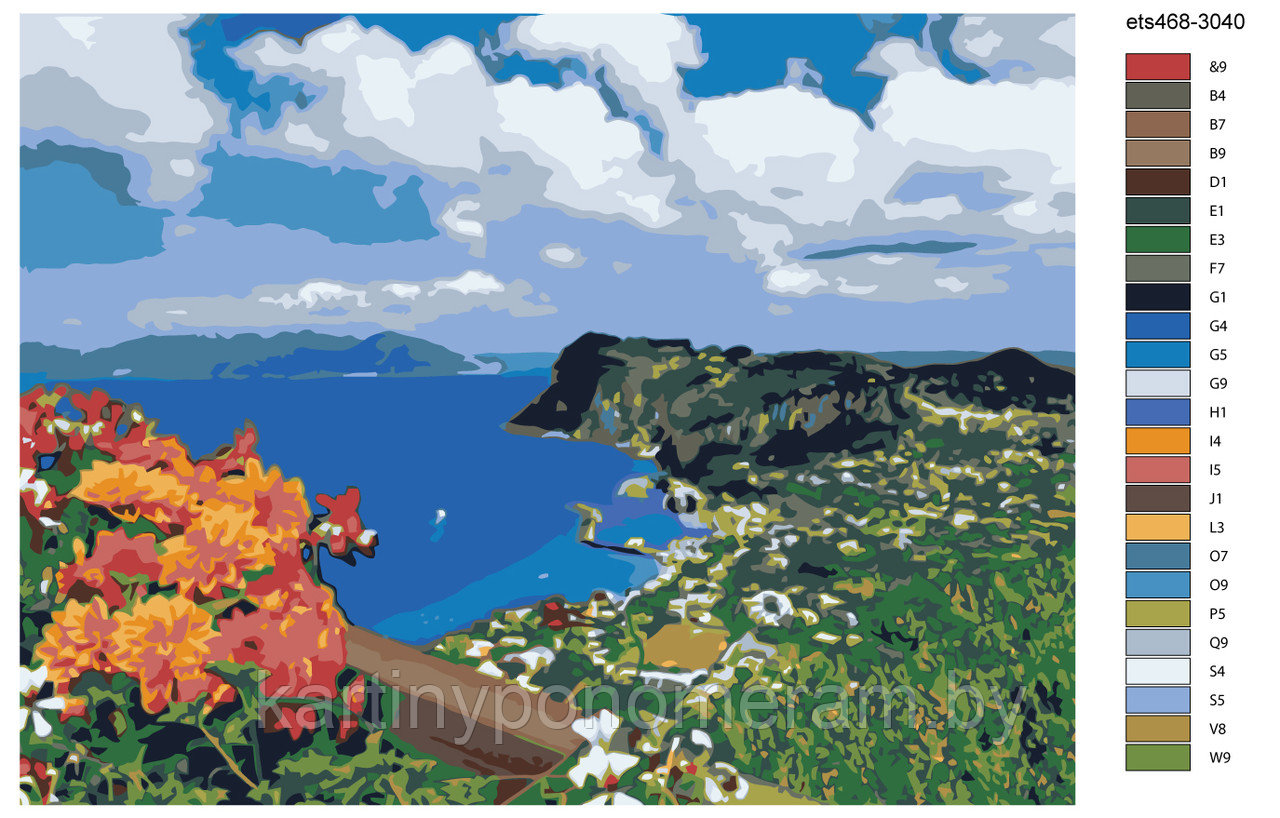 Картина по номерам, 30 x 40, ets468-3040
