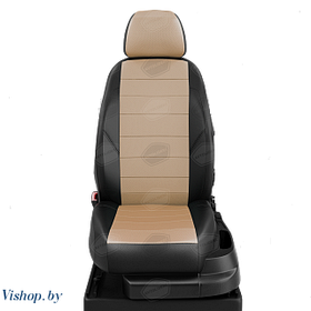 Автомобильные чехлы для сидений Opel Insignia седан, хэтчбек, универсал.  ЭК-04 бежевый/чёрный